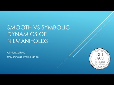 Olivier Mathieu, Smooth vs symbolic dynamics of nilmanifolds