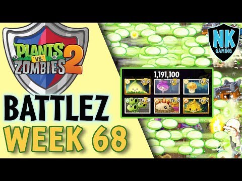 PvZ 2  - Battlez - Week 68 - Battle 4 - No Premium, Gem Or Mastery - 1.1 Million Score