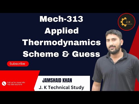 Mech-313 Applied Thermodynamics Scheme and guess