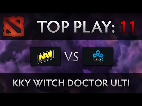 Dota 2 TI4 Top Play - Na'Vi vs C9 - kky Witch Doctor Ulti