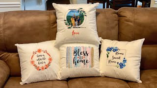 DIY Custom Throw Pillow Cases | My First Sublimation