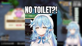 Yukihana Lamy Moves Into My Village... Her House Has NO Toilet?! | Yukihana Lamy