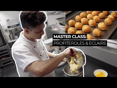Our pastry chefs gives us a master class on profiteroles and eclairs