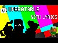 Unbeatable WITH LYRICS (FNF VS Mario's Madness V2)