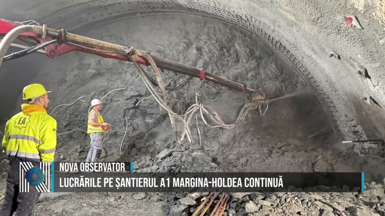 Lucrările pe șantierul A1 Margina-Holdea continuă