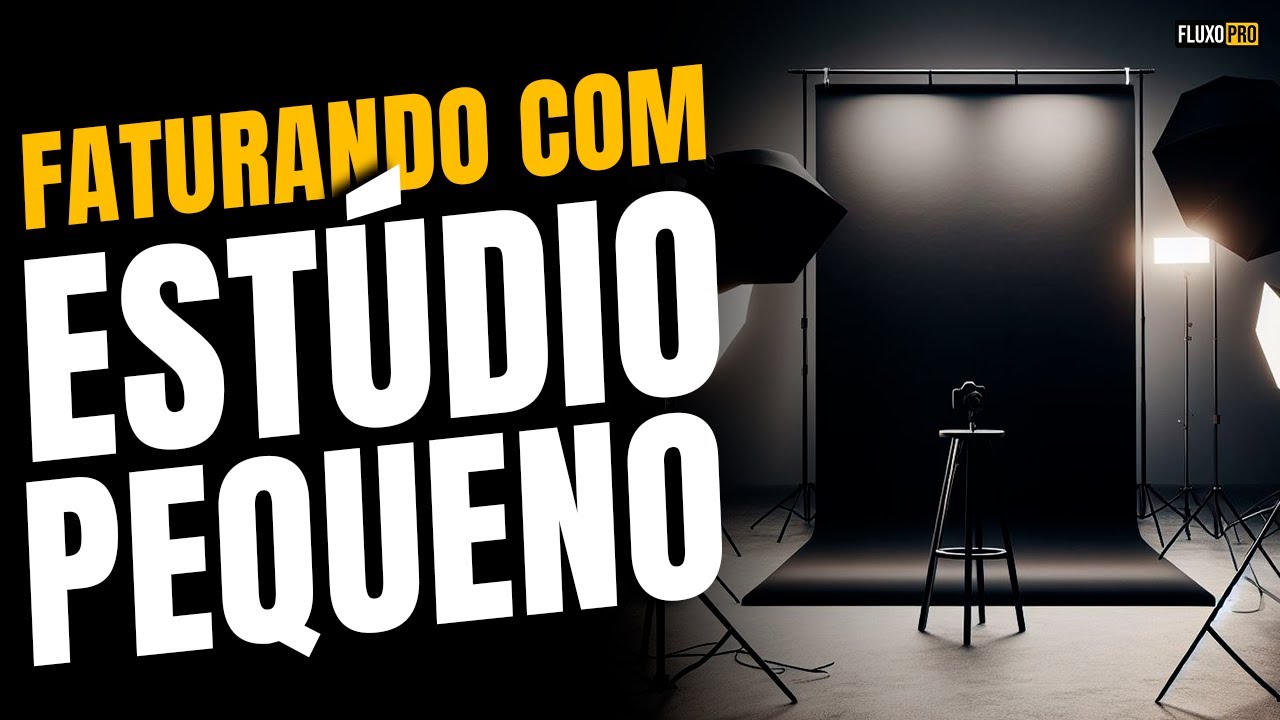 💡 Estúdio fotográfico pequeno. Fature mesmo com pouco espaço.