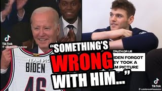NCAA basketball star TELLS THE TRUTH about Biden during White House visit (holy crap)