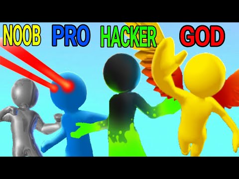 NOOB vs PRO vs HACKER vs GOD in Heroes Inc