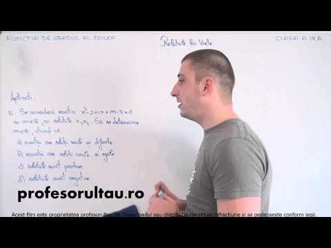 32   cls9   Functia de gr 2   relatiile lui Viete   aplicatii   partea 5 - profesorultau.ro