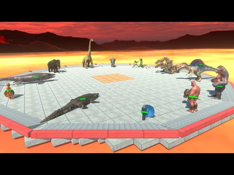 Battle Royale Over Hot Lava - Animal Revolt Battle Simulator