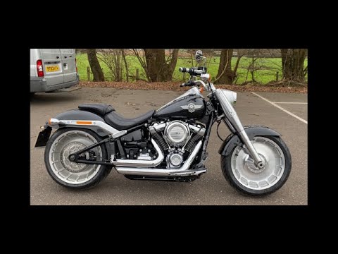 2018 Harley-Davidson FLFB Softail Fat Boy 107 in Black Tempest