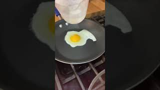 How to make an easy OVER EASY EGG #shorts