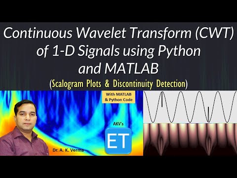 Continuous Wavelet Transform (CWT) of 1-D Signals using Python and MATLAB