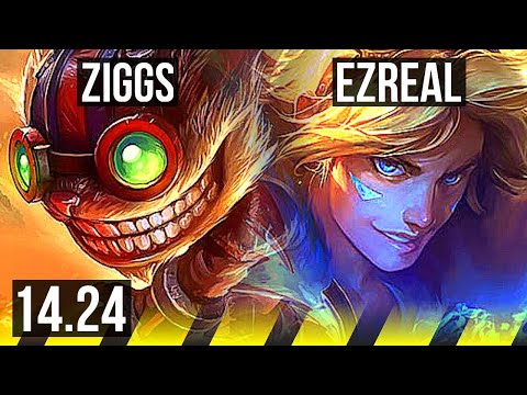 ZIGGS & Volibear vs EZREAL & Zac (ADC) | NA Master | 14.24