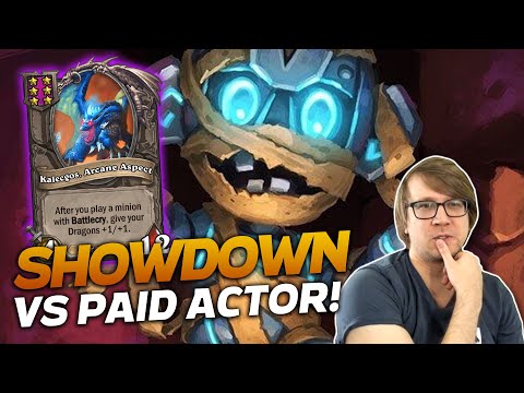 Showdown Vs Paid Actor! | Hearthstone Battlegrounds | Savjz