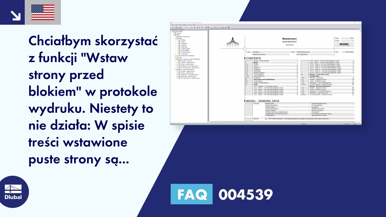 [PL] FAQ 004539 | Chciałbym skorzystać z funkcji &quot;Wstaw strony przed blokiem&quot; w protokole wydruku...