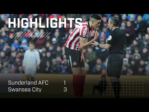 Lads Battle With Ten Men | Sunderland AFC 1 - 3 Swansea City | EFL Championship highlights