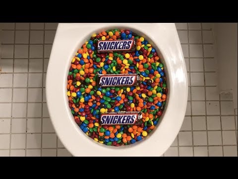 Will it Flush? - M&M's and Snickers
