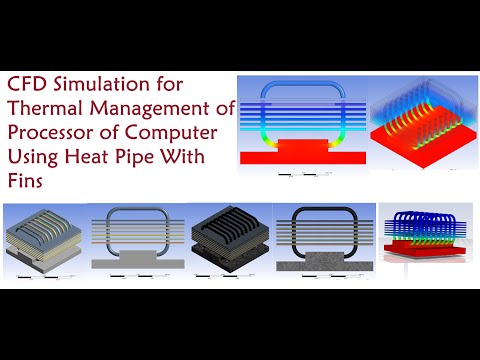 CFD Simulation of Computer Processor Thermal Management Using Heat Pipe with Fins