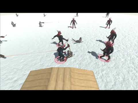 8 Scimitarilla snow vs all units - Animal Revolt Battle Simulator