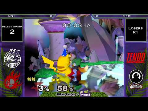 Melee @ Iwanna #2 SSBM - eRRe (Fox) vs NDJ (Pikachu) - Losers R1