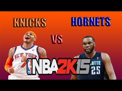 NBA2K15 PS4   MY LEAGUE  KNICKS VS HORNETS Hall of Fame Simulation