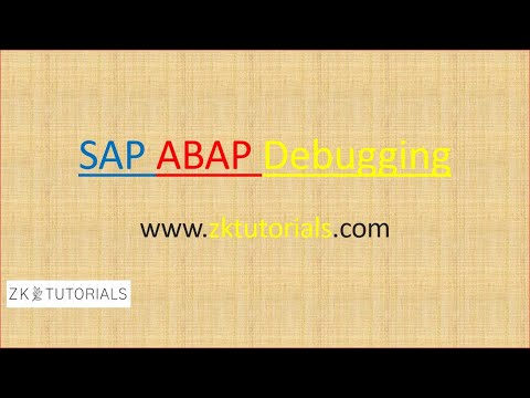 05 SAP ABAP Debugging Watchpoint dynamic break points