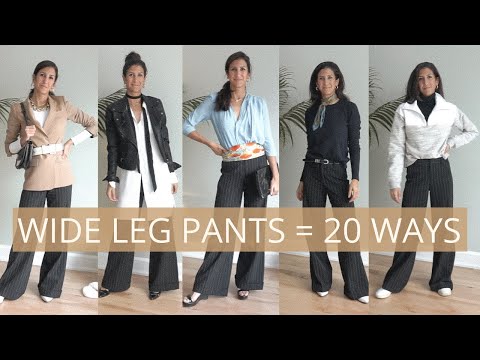 24 Ways to Wear ONE Pair of Wide Leg Pants in *UNDER...