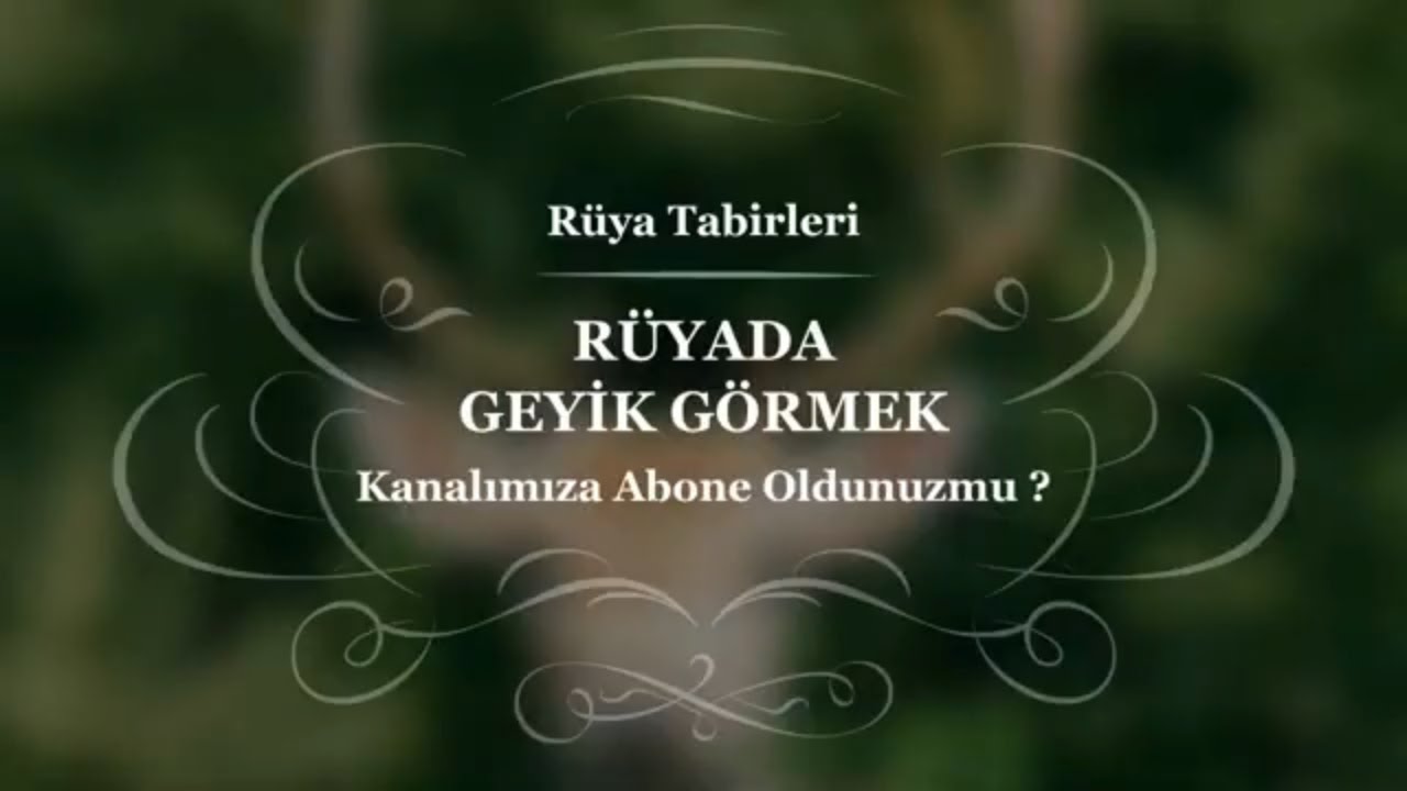 Rüyada Geyik Görmek Tabiri ve Yorumu | Rüya Yorumu