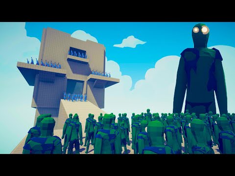RANGED UNITS DEFENDS TOWER vs 100x ZOMBIE | TABS Totally Accurate Battle Simulator