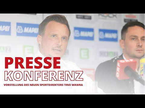 Press conference to introduce the new sports director Tino Wawra