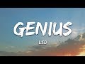 LSD - Genius (Lyrics) ft. Sia, Diplo, Labrinth