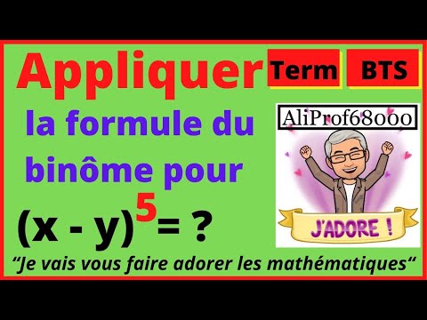 Appliquer la formule du binôme de Newton pour calculer (x-y)⁵