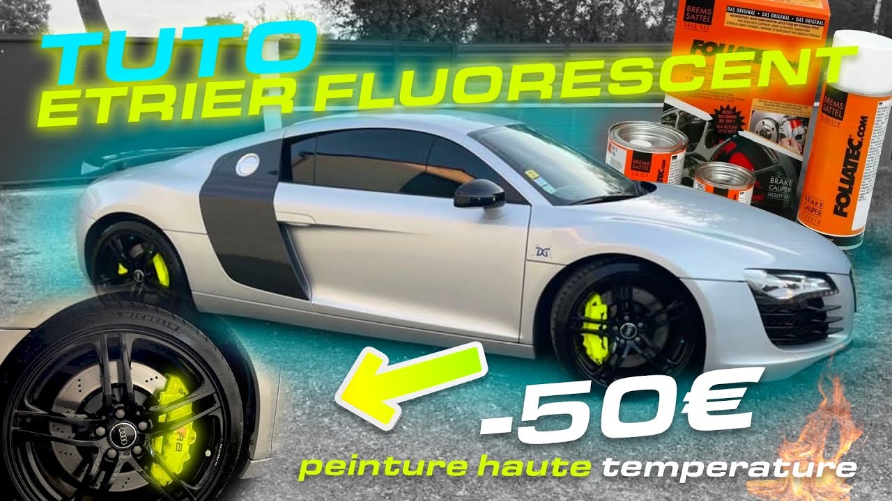 TuTo Étrier Jaune Fluo Peinture R8