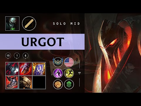 Urgot Mid vs Katarina - NA Challenger Patch 25.22