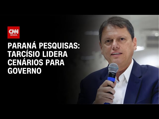 Paraná Pesquisas: Tarcísio lidera todos os cenários ao governo de SP | CNN NOVO DIA