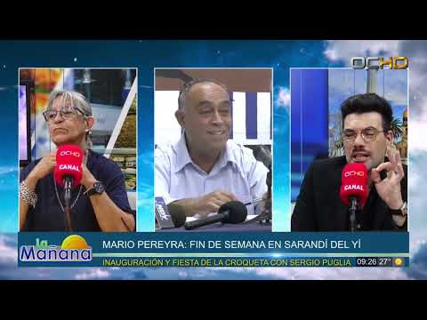 MARIO PEREYRA: FIN DE SEMANA EN SARANDÍ DEL YÍ - FIESTA DE LA CROQUETA CON SERGIO PUGLIA