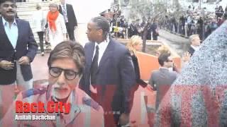 AMITAH BACHCHAN SIGNING AUTOGRAPHS GREAT GATSBY CANNES FILM FESTIVAL