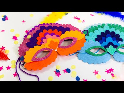 Kinougarde Tuto : Carnaval : je crée mon masque coloré !