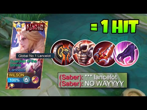 LANCELOT BEST 1 HIT BUILD 2025!! (CRAZY COMBO!😱)