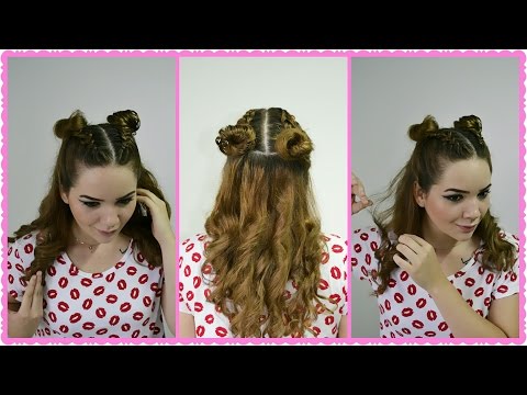 Peinado con trenzas, moños y rizos Belleza sin límites