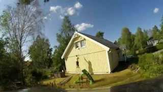 preview picture of video 'House painting in Åkersberga 2014 (timelapse before&after)'