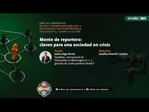 CONFERENCIA JAVIER VEGA / MENTE DE REPORTERO: CLAVES PARA UNA SOCIEDAD EN CRISIS