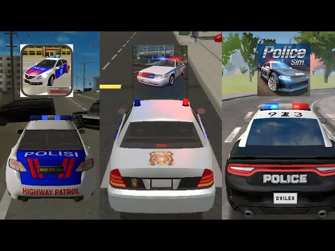 AAG Polisi Simulator vs Police Patrol Simulator vs Police Sim 2022 - Android police Games Comparison