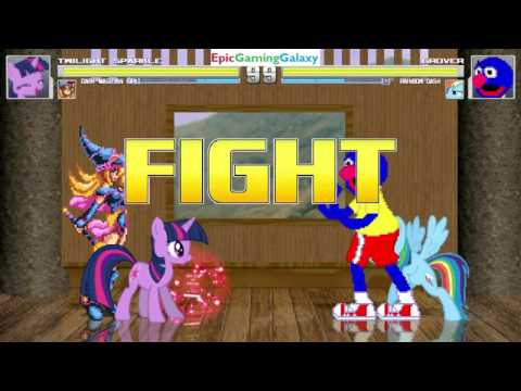 Dark Magician Girl And Twilight Sparkle VS Grover And Rainbow Dash In A MUGEN Match / Battle / Fight