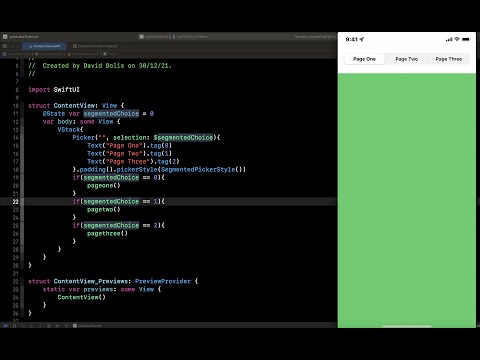 How to add segmented control in SwiftUI | IOS 15 | Xcode