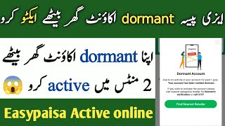 How to active easypaisa dormant account | SajooTech