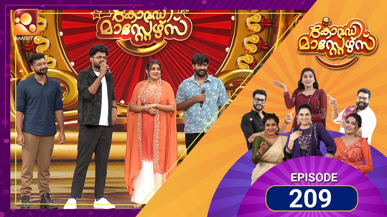 209 Episodes of Laughter! 🎉✨ Comedy Masters brings another power-packed night!  | Amrita TV