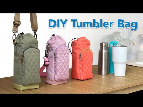 DIY Tumbler Bag   Free Pattern and Tutorial by Miko Craft