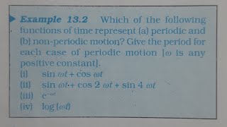 Example 13.2 Oscillations